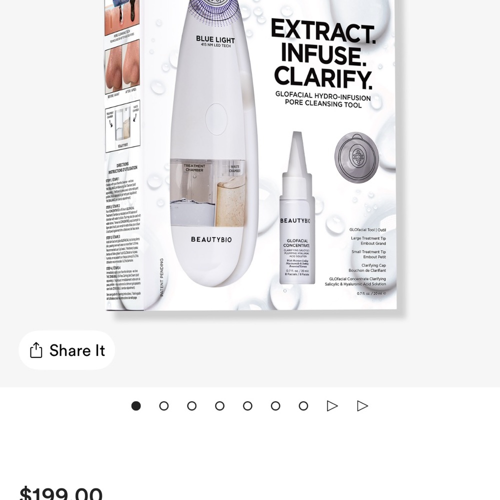 BeautyBio Glacial White Pore Cleansing Tool
